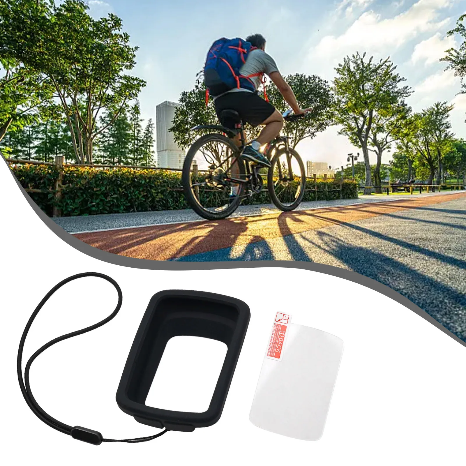 

Silicone Protective Cover For-XOSS G2 Plus G2+ G+2 Case Bike Bicycle Computer Protection With Screen Film Kit Parts