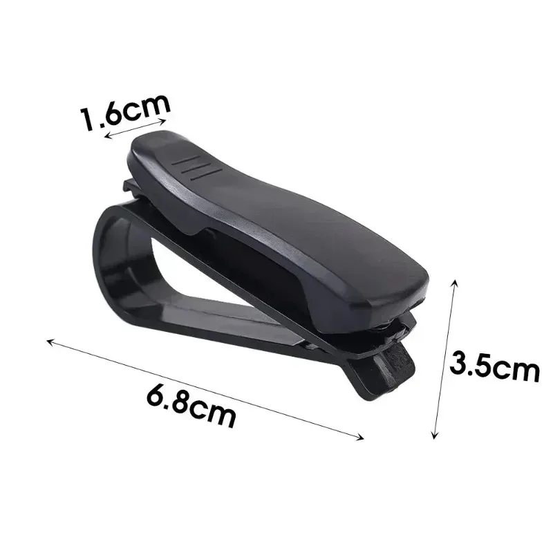 Sunglasses Case 2/1pcs Auto Sun Visor Glasses Clip Card Ticket Holder Stand Universal Fastener