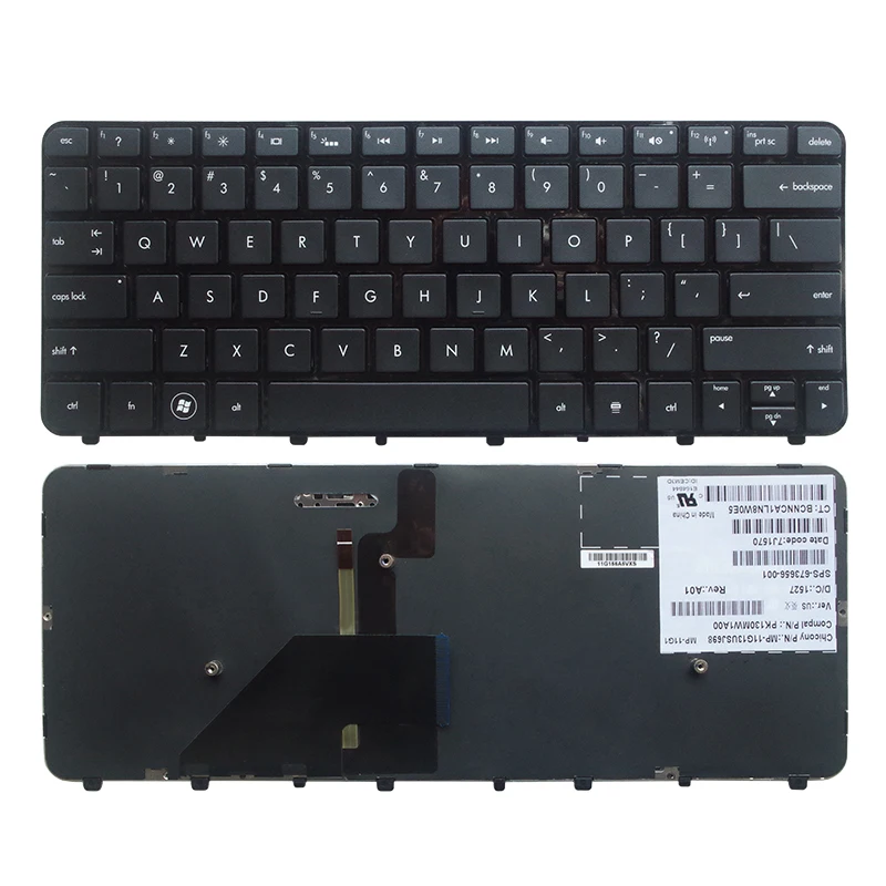 RU/US English NEW Laptop Keyboard For HP Folio 13-1013TU 13-1014TU