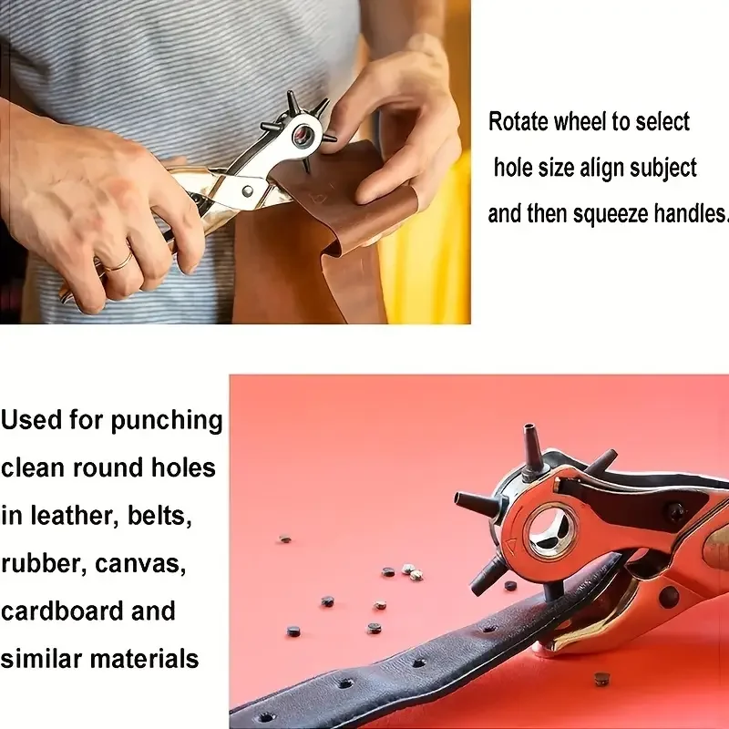 Leather Belt Hole Punch Pliers Create holes in belts