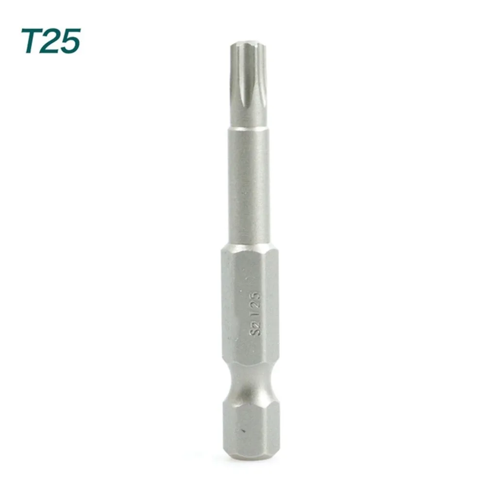 Torx-Schraubendreher-Bit, legierter Stahl, 1/4 Zoll Sechskantgriff, T5, T7, T8, T9, T15, T20, T25, T27, T30, T40, Schraubendreher-Bit, 50 mm – Detail 11