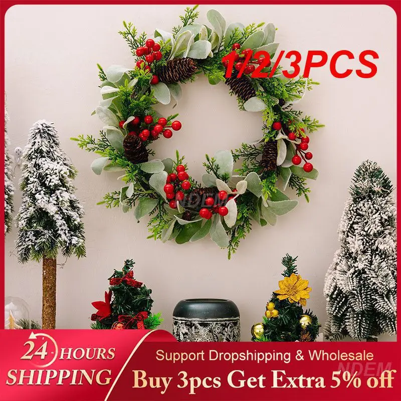 

1/2/3 шт. Декоративная гирлянда, подвеска из высококачественных материалов, прочные Висячие окошки, Рождественский венок, бестселлер, венок с кроликами