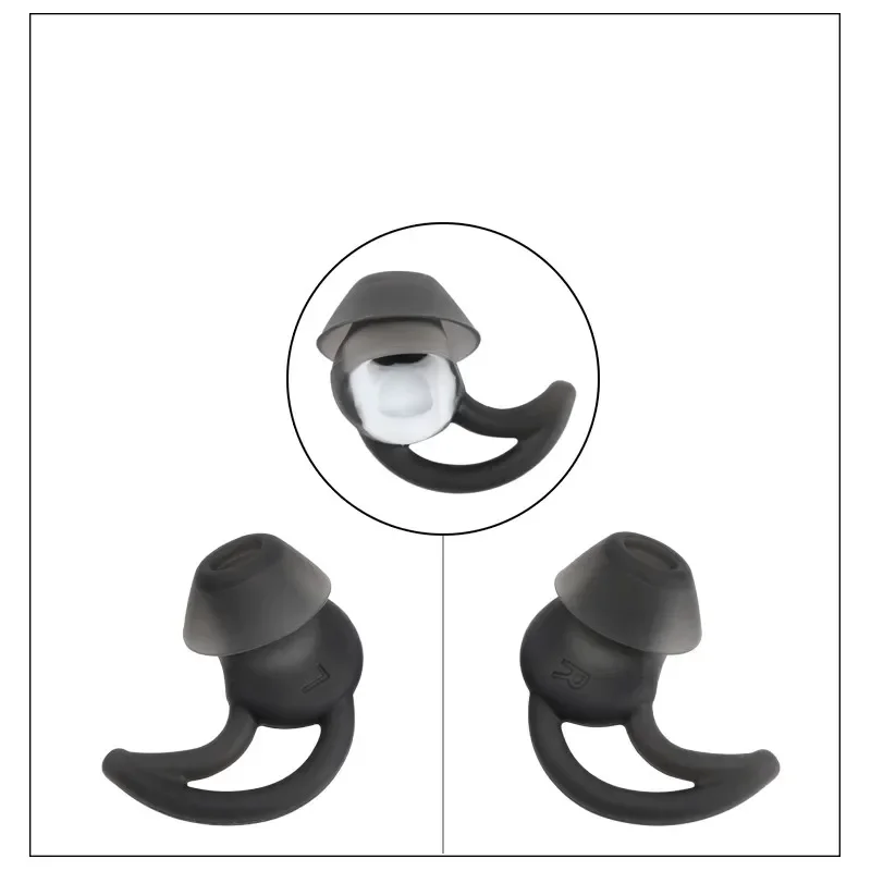 3 Pairs Earbuds Tips For BOSE Soundsport Wileless QC20 QC30 Replacement Noise Isolation Silicone In Ear Earphones S/M/L