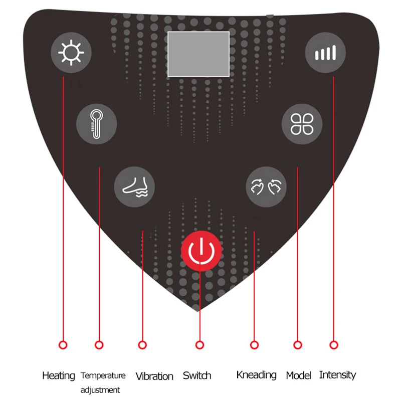 Electric Foot Massager for Adults with Vibration and Heat