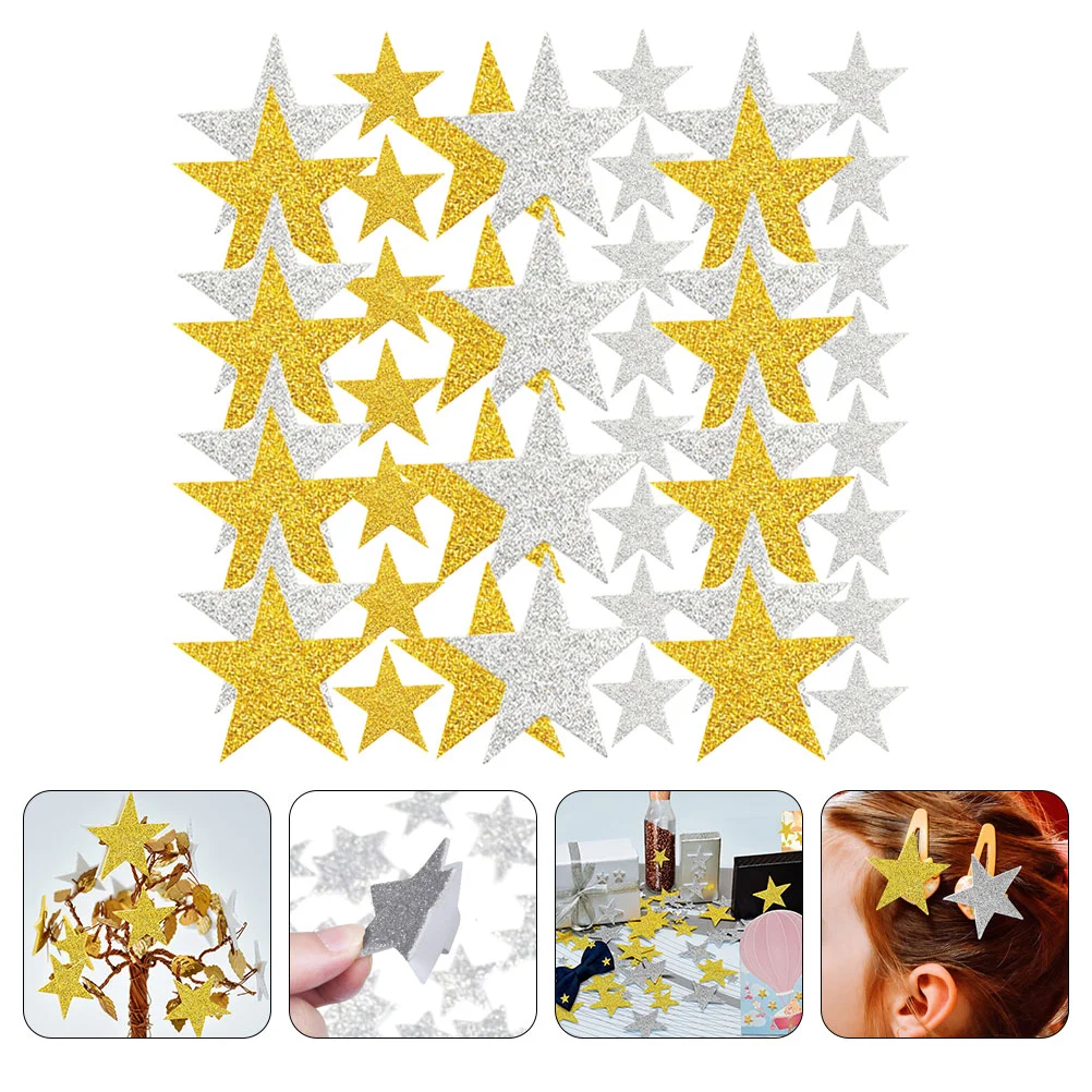 

Glitter Foams Star Stickers Self-Adhesive Star Sticker DIY Craft Stickers Pentagram Sticker Foam Sticker Party Decor