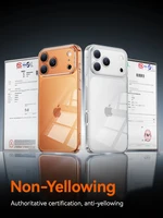Joyroom Case For iPhone 17 16 Pro Max Case Crystal Transparent PC Anti-Yellow Lens Protection Cover For iPhone 17 Pro Max Case - Image 2