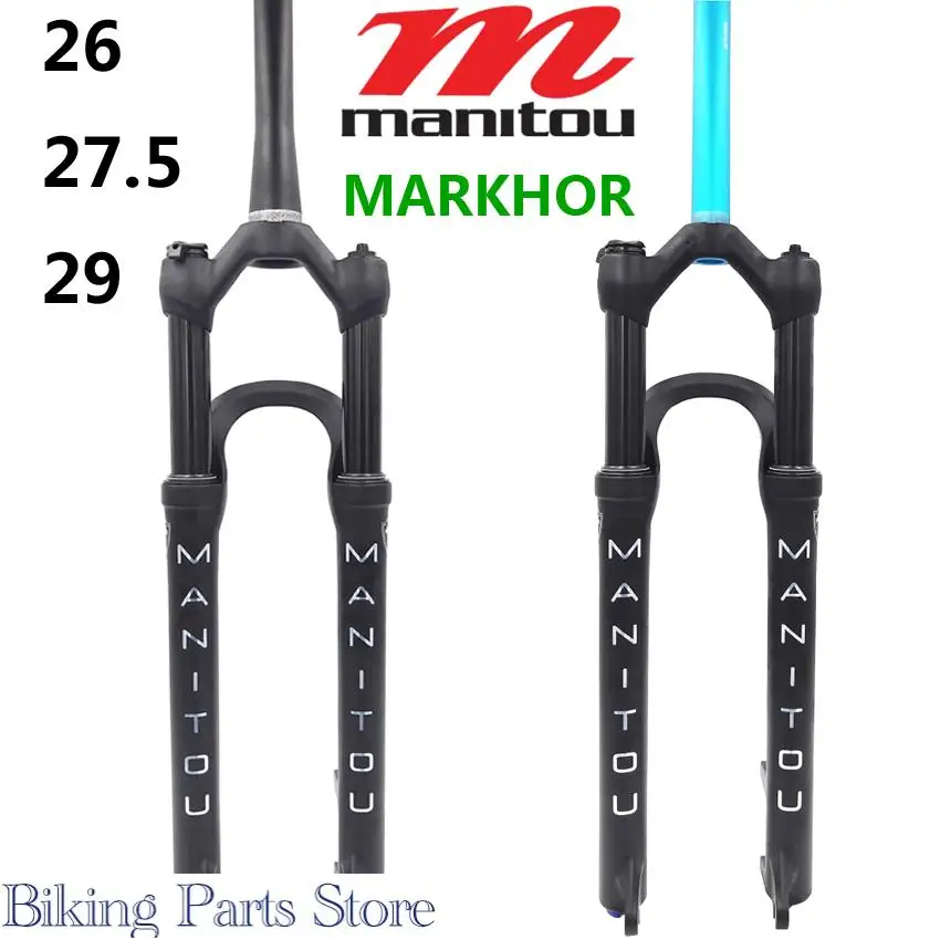 Horquilla Manitou MARKHOR M30 para bicicleta, cónico 26 27,5 29, color negro mate, resistencia al aire, suspensión delantera _ - AliExpress Mobile