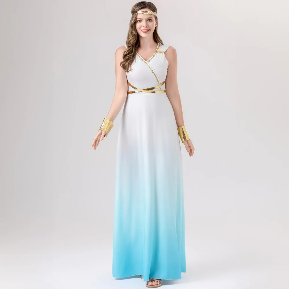Robe Longue de Déesse Grecque Sexy – photo 2
