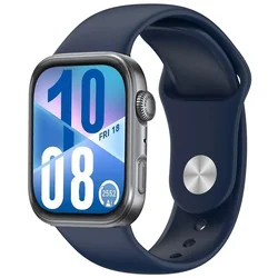 Breathable Silicone Sports Strap - Comfortable Replacement Wristband Accessory for Huawei Fit 4 pro (Midnight Blue)