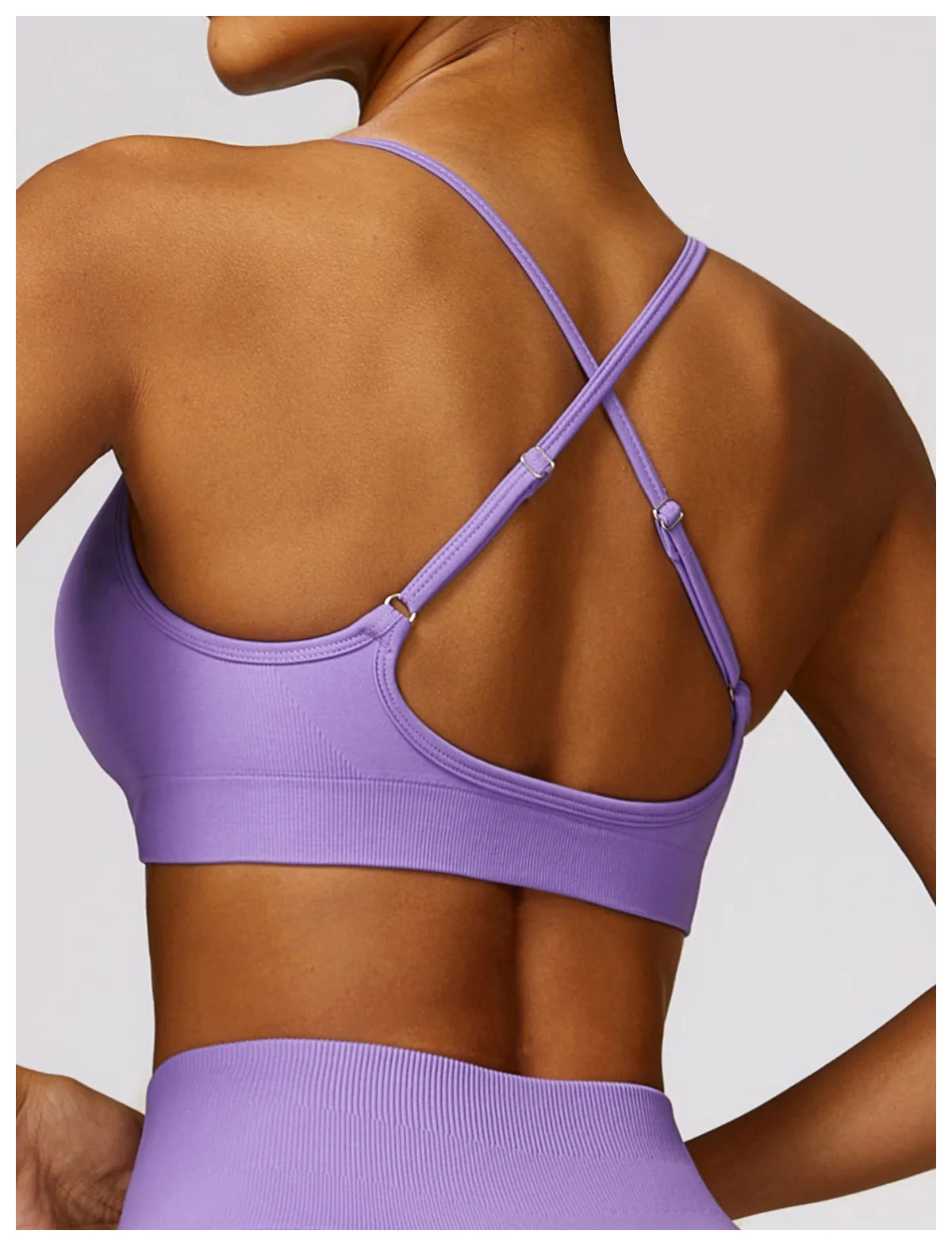 Women Cross Strap Sports Bra Top Women Push Up Seamless Sport Bra Yoga Gym Crop Top Brassiere Fitness Sport Bra Breathable Bras