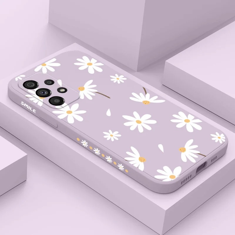 Charming Daisy Silicone Phone Case Cover