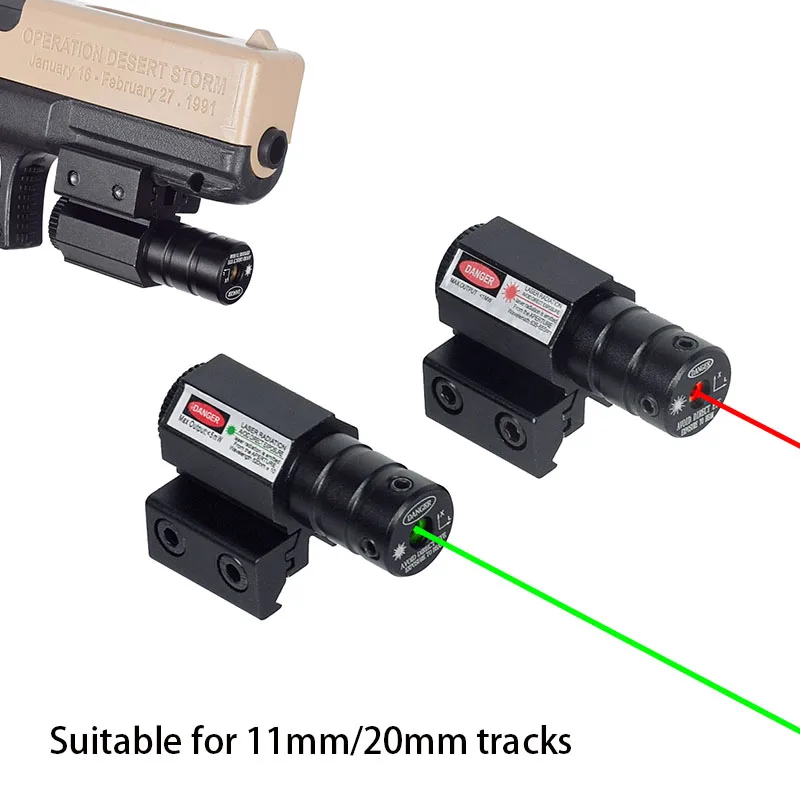 Tactical Red Laser Sight 11/20mm Guide Rail Installation Air Gun Rifle Optical Hunting Red Dot Laser Aiming Adjustable Hunting