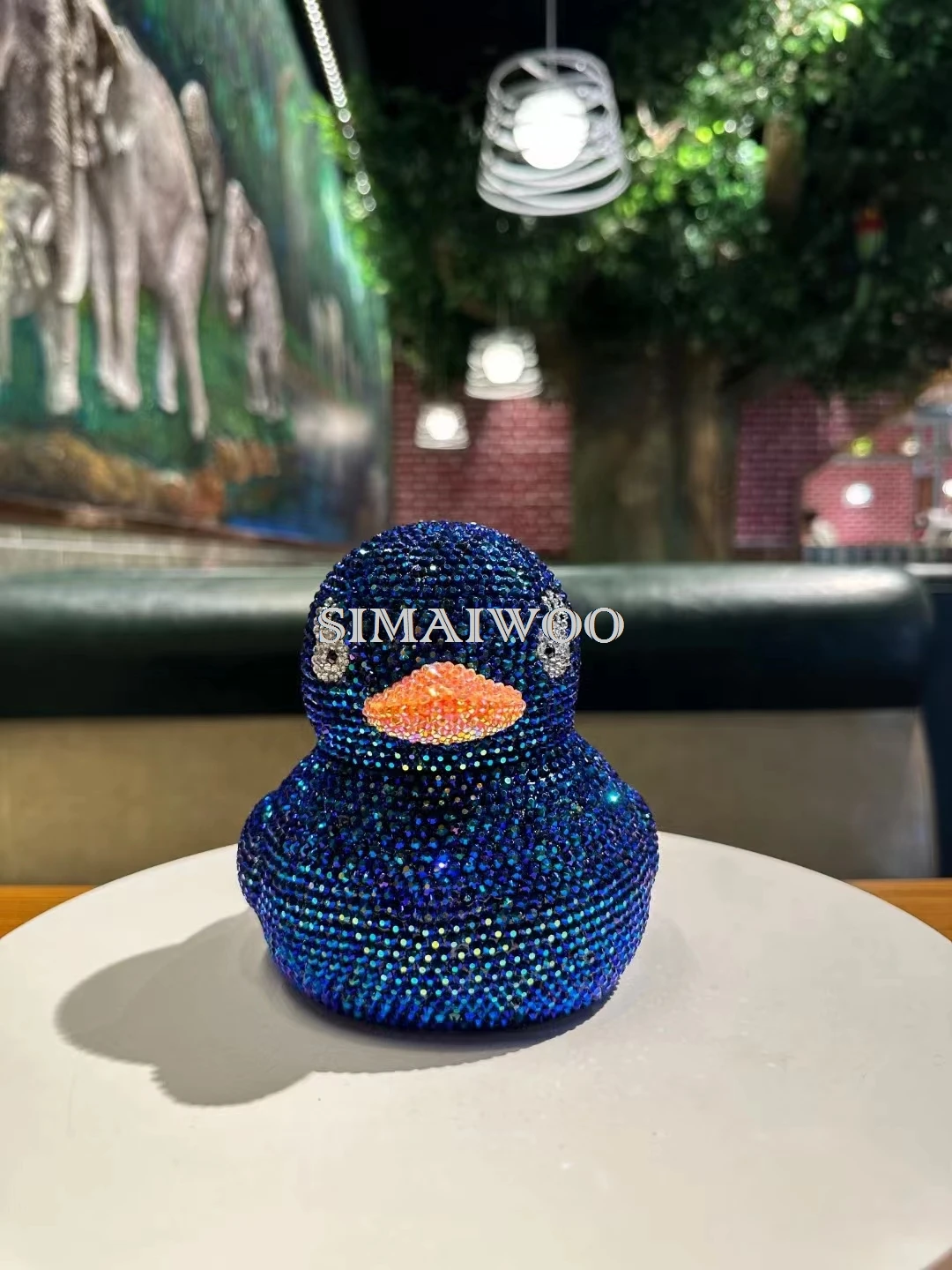 Strass Stickerei gelb blau Ente Münze Lagerung Handwerk DIY Kit Diamant Malerei Mosaik Kind Geburtstag kreative Bling Geschenk – Detail 9