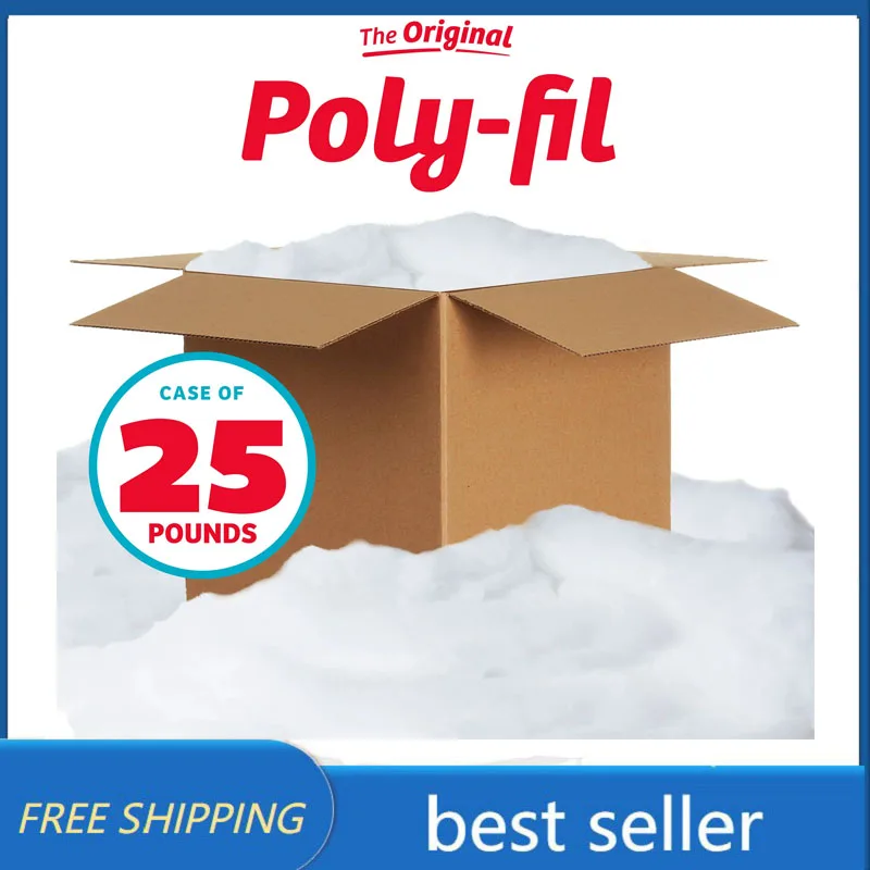 

The Original Poly-fil Premium Polyester Fiber Fill by Fairfield, 25 Pound Box