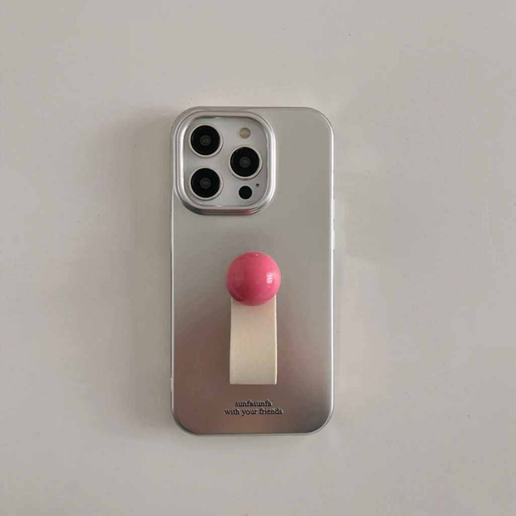 Enhanced Stereoscopic Colored Finger Ring Buckle Phone Cover with Holder