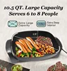 Electric Skillet Nonstick Extra Deep, with Glass Vented Lid 2