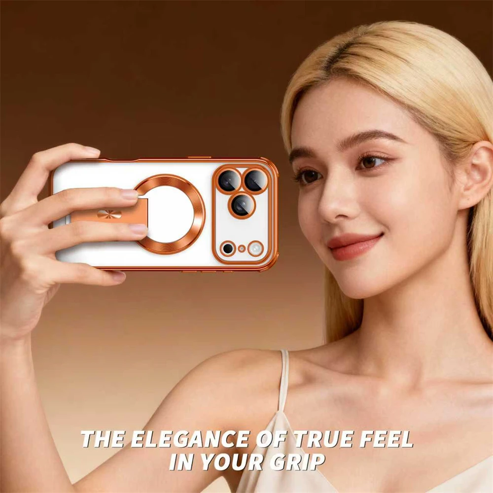 Magnetic Phone Case With Stand For Pro Max And Plus Models_voghion.com