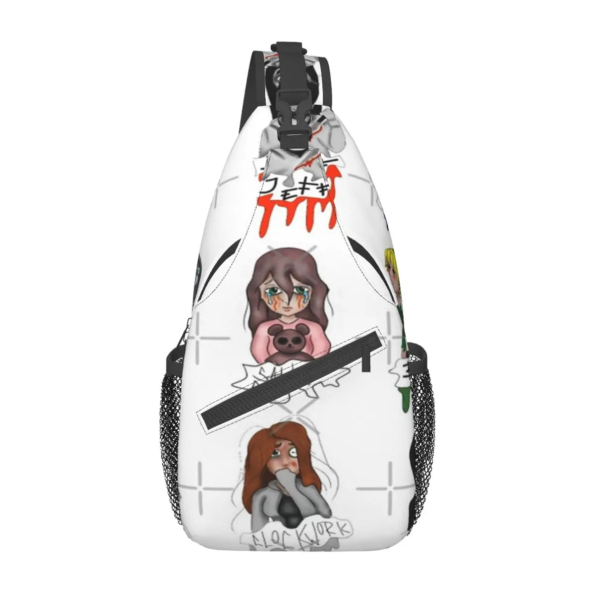 

Creepypasta Team Chest Bag Modern Large capacity Travel Nice gift Customizable