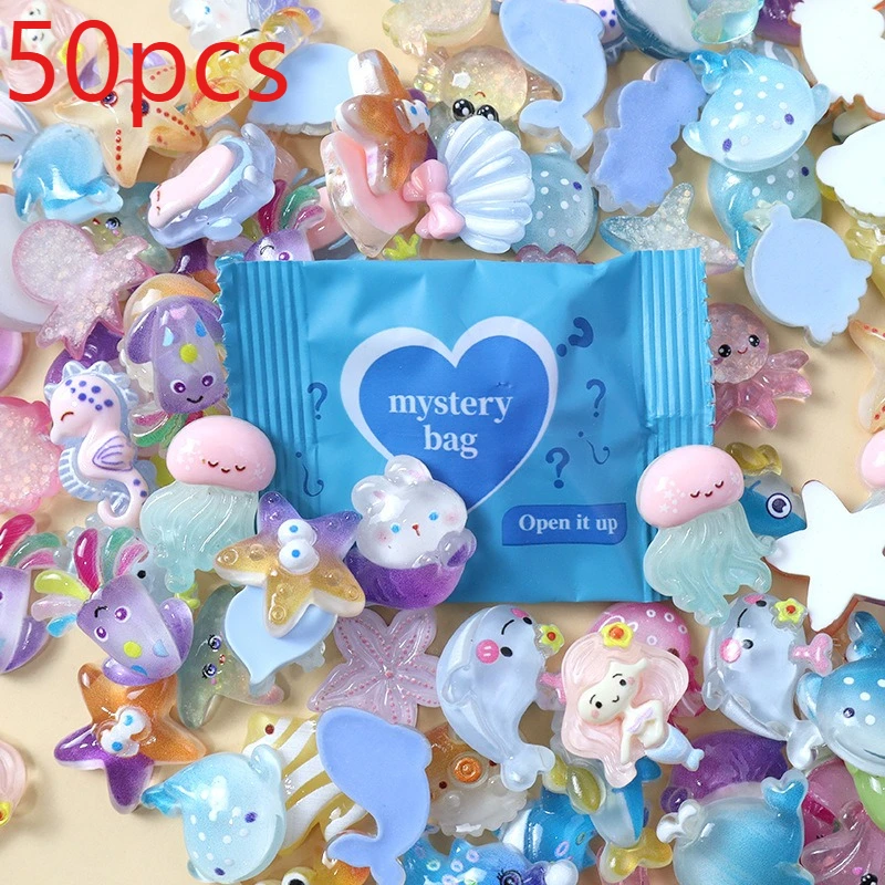 10/50pcs Glow In The Dark Mini Resin Animal & Plant Blind Bags Fairy Garden Decor Micro Landscape Birthday Gift Ornaments Gift 4