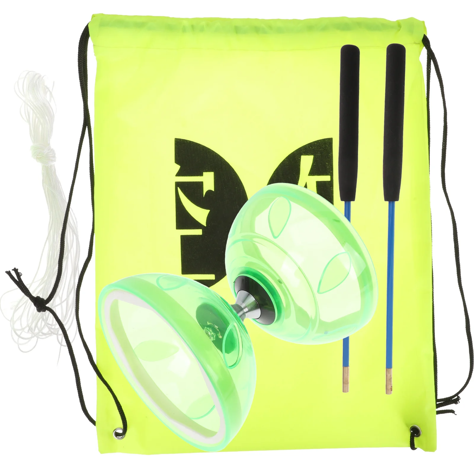 Toddler Outdoor Toys Diabolo Set Bearing Fitness Professional Juggling Folding Elderly People Chinese Yo-yo for Child