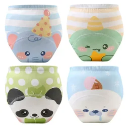 4 - Pack Eco - Friendly Waterproof Cotton Toddler Training Pants - L fit baby 13 - 18kg (Q06)