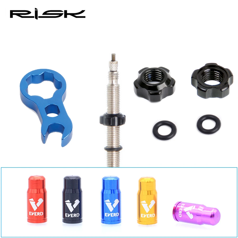 Bicycle Valve Nut 2 Valve Cap Set