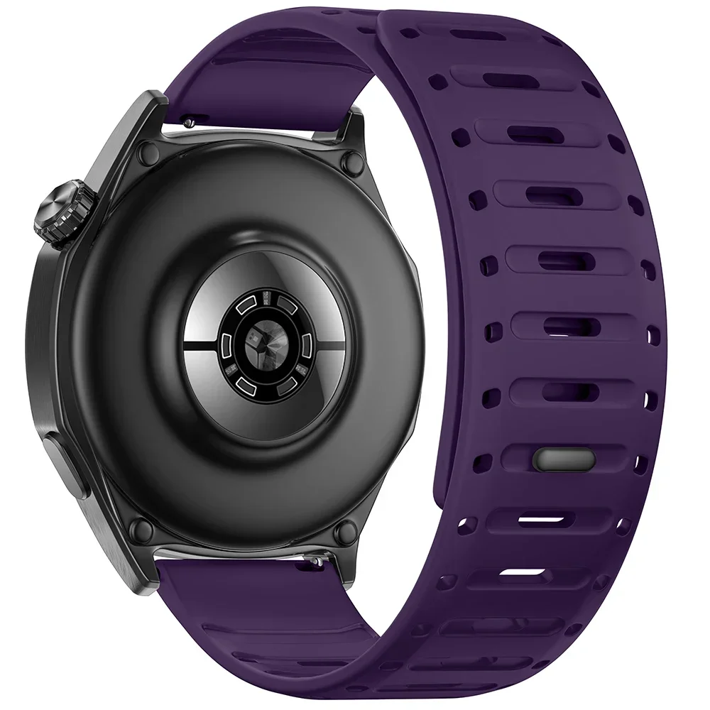 22mm Silicone Magnetic Buckle Watch Strap