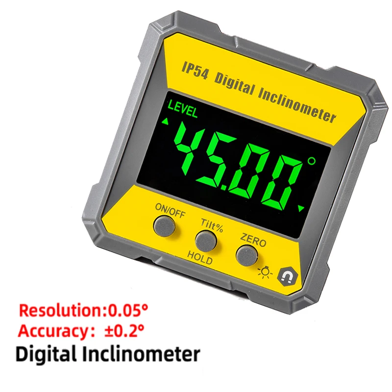 Digital Level Angle Gauge 360&deg; Mini Measuring Digital Inclinometer With Magnetic Base Electronic Universal Bevel Protractor digital angle protractor,level gauge,digital angle meter,digital inclinometer,digital level