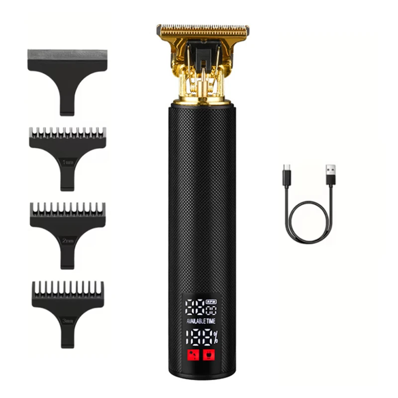 hair clipper hair trimmer Large-screen Power Display T9 Retro Original Suit Machine Large-capacity Battery Super Long Battery Life Barber Clipper Hair
