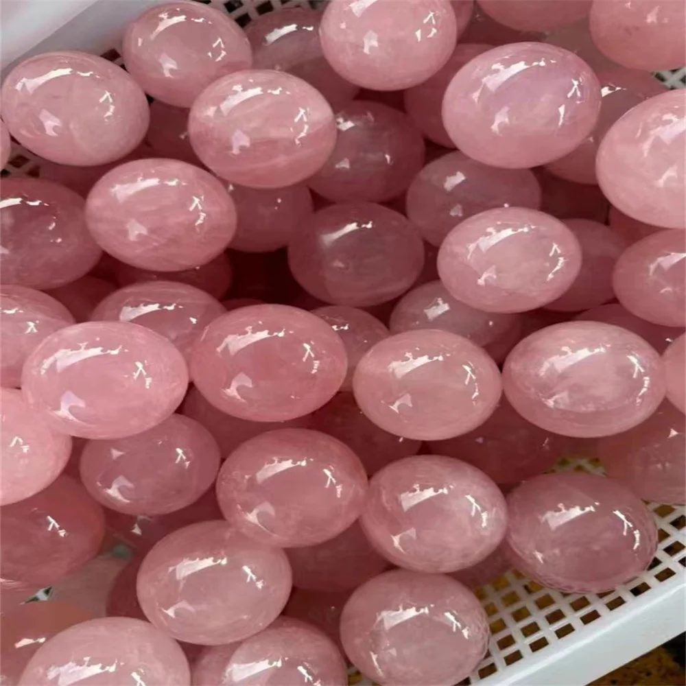 Natural Rose Quartz Crystal Ball Polished Massage Sphere Ball Reiki Healing Room Decor Pink Crystal Souvenirs Stone Crafts 2
