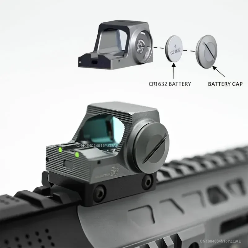 ROMEO-X Red Dot Sight RMR Footprint Hunting Pistol Handgun Rear Sight w/Glock Mount Plate&Picatinny Mount Shake Awake [CNC] red dot sight