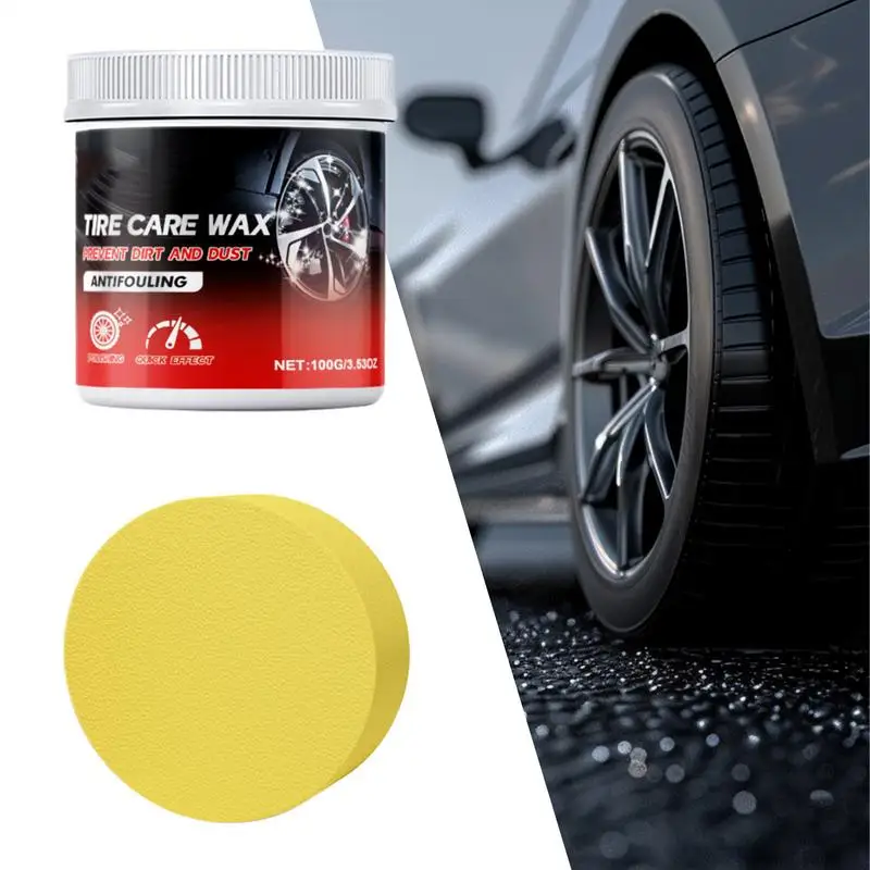 Car Wheel Cleaner Hub Rust Remover Wax Auto Tire Cleaning Tool Tire Rim Coating Wax Portable Wheel Cleaner Rims Polish Paste