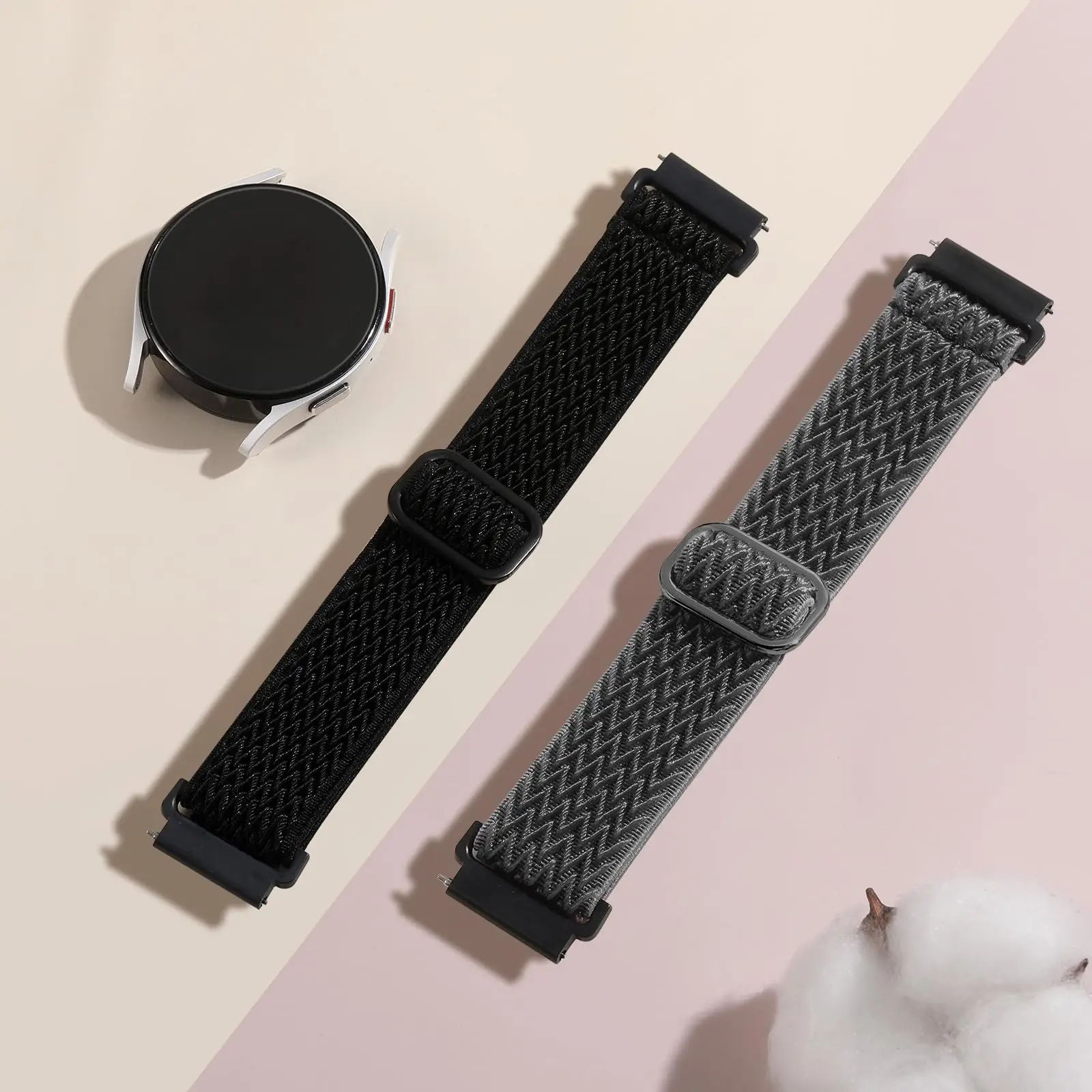 Stretchy Nylon Watch Bands - Adjustable Sizes