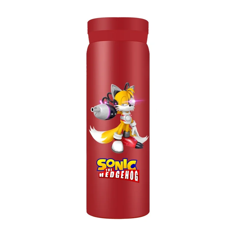 thumbnail image 1 of Taza de acero inoxidable 304 con aislamiento al vacío de doble capa y diseño de Sonic de Anime, regalo de vacaciones sencillo para hombres y mujeres, taza de bolsillo Kawaii, 1 of 5
