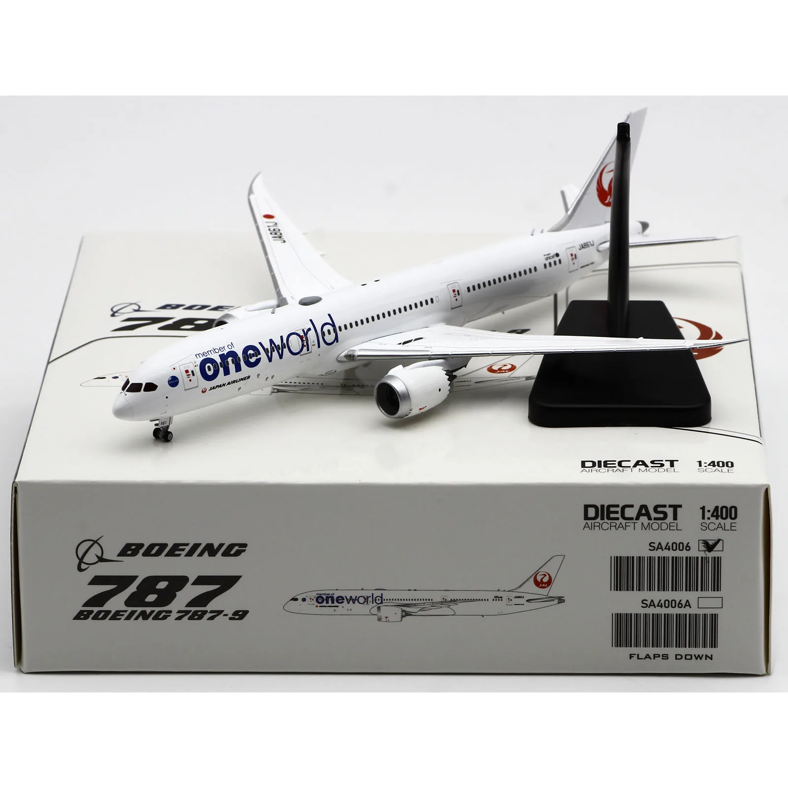 JC Asas 1:400 JAL Japan Airlines 