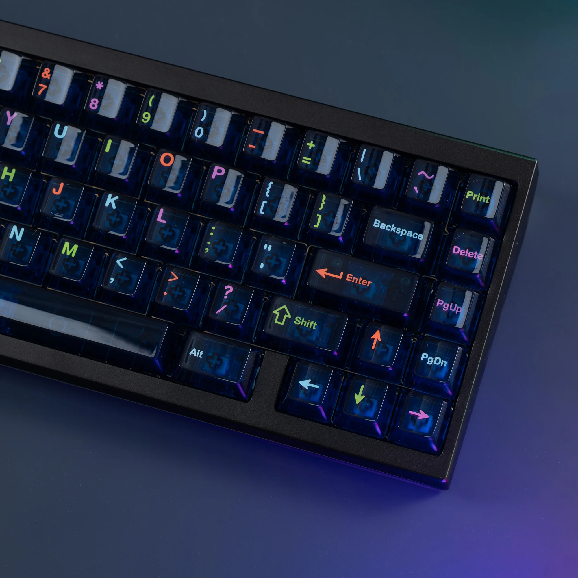 PC Neon Lights キーキャップ B-stock] PC Neon LightsPC neon lights Cherry profile Transparent