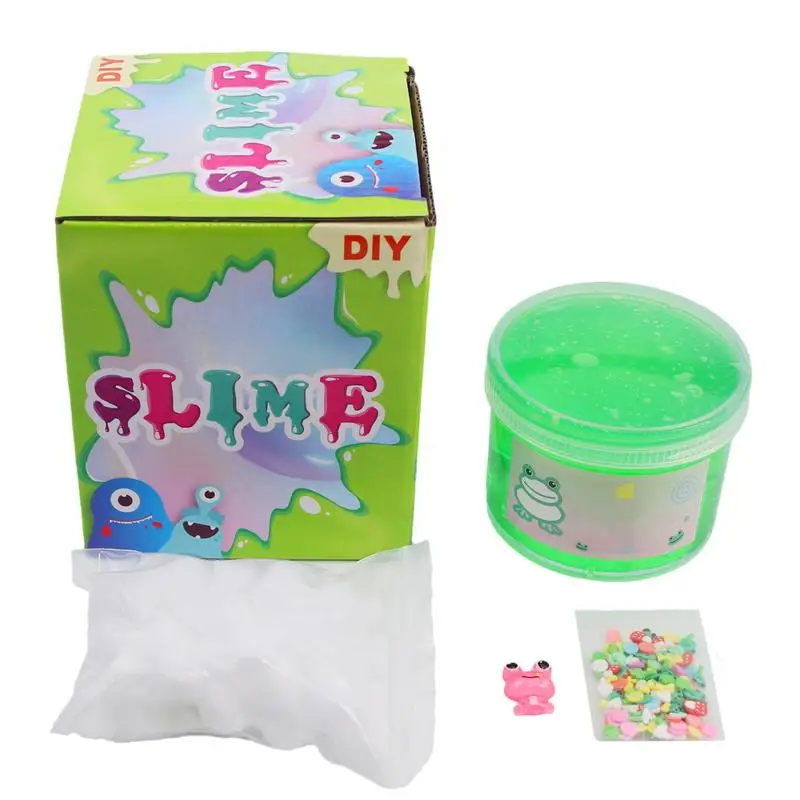 

Stretchy Clay For Kids DIY Soft Green Frog Crystal Mud Toy Kit Educational Party Favors For Girls & Boys Stress Relief Toys