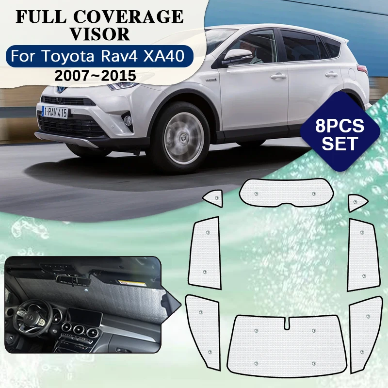 

Солнцезащитные очки с полным покрытием для Toyota RAV4 XA40 2013 ~ 2018, полноразмерный козырек для лобового стекла, автомобильные аксессуары 2014, 2015, 2016, 2017