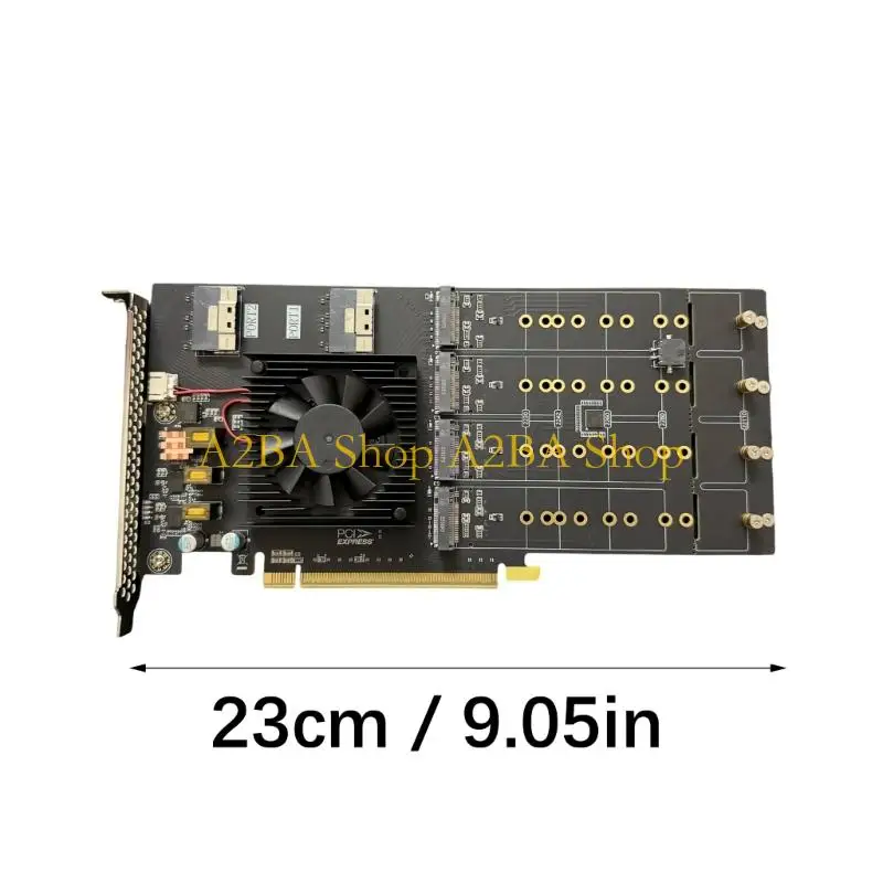 A2BA 고밀도 스토리지 확장 12개의 NVMe 슬롯 PCIe4.0 성능 팬리스 디자인