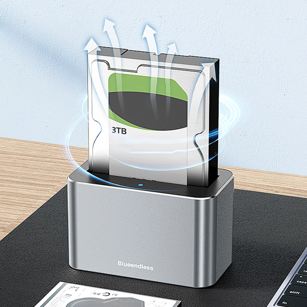 Hard Drive Dock Reader Converter Docking Station 5Gbps USB External Disk Box Enclosure Case for 2.5 & 3.5 Inch SATA/SAS HDD SSD