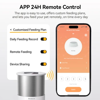 ROJECO 4.5L WiFi Smart Pet Feeder - Image 6