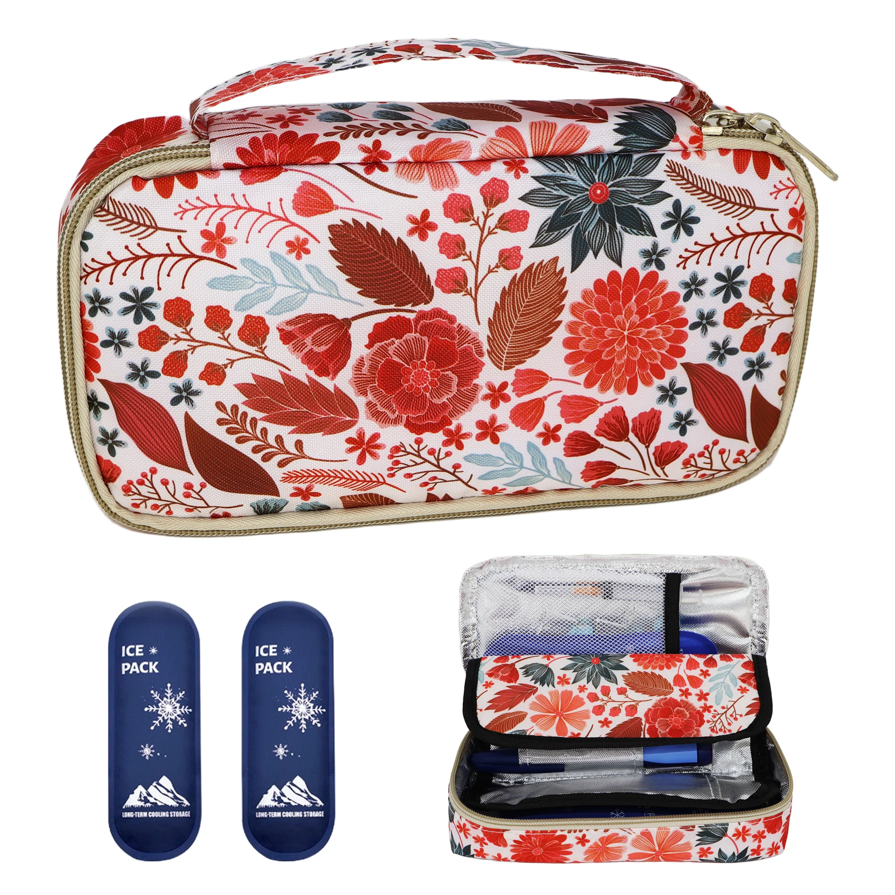 Insulin Cooler Bag Portable Travel Case Lightweight Insulated Camping Outdoor