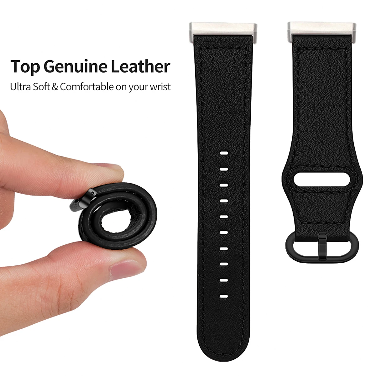 Genuine Leather Casual Fashion Wristband Strap
