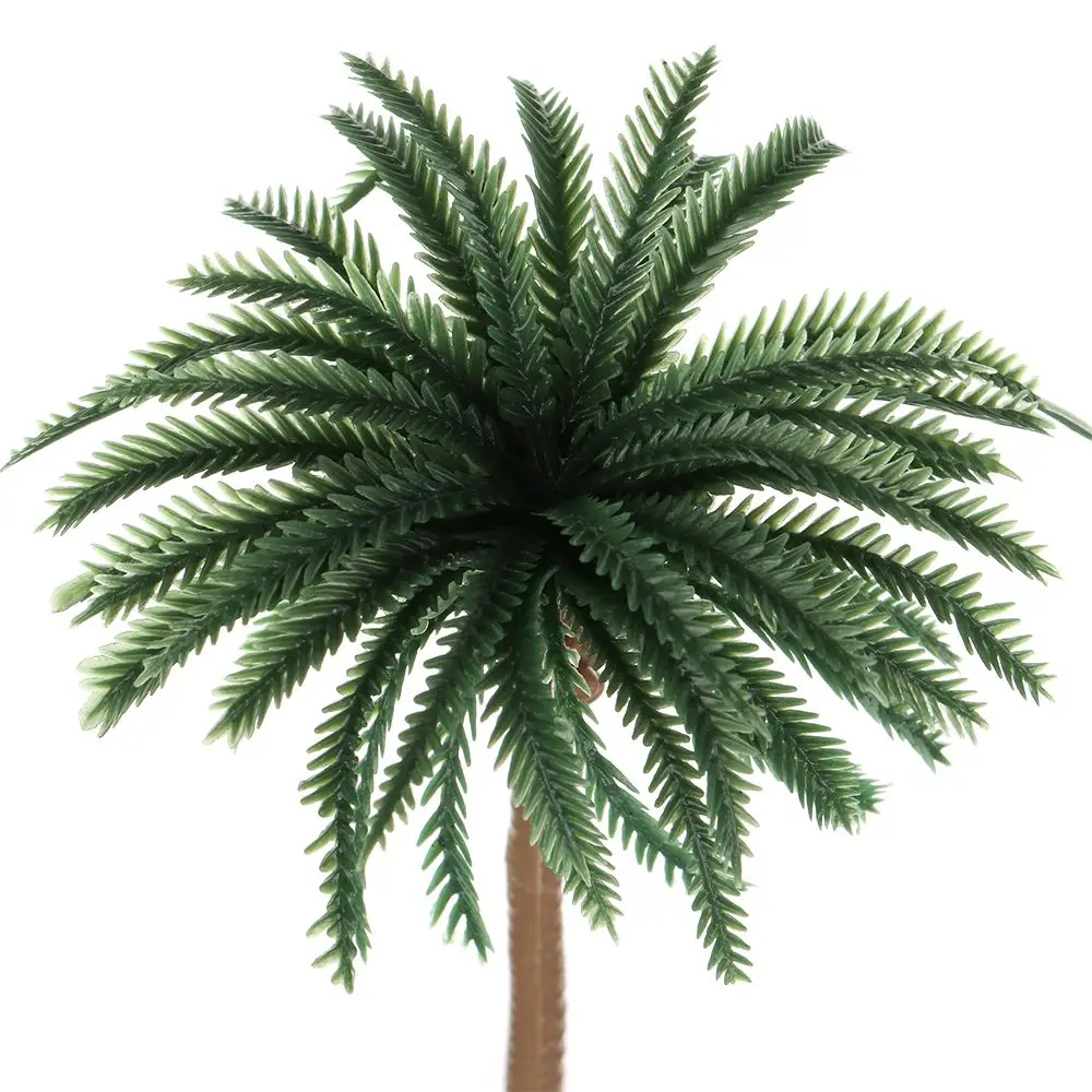 5PcsNewPlasticCoconutPalmTreeMiniaturePlantPotsBonsaiCraft