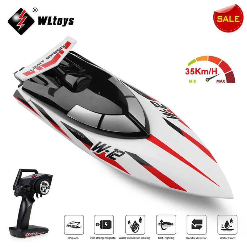WLtoys WL 912-A RC قارب سباق 35 كيلومتر/ساعة عالي...