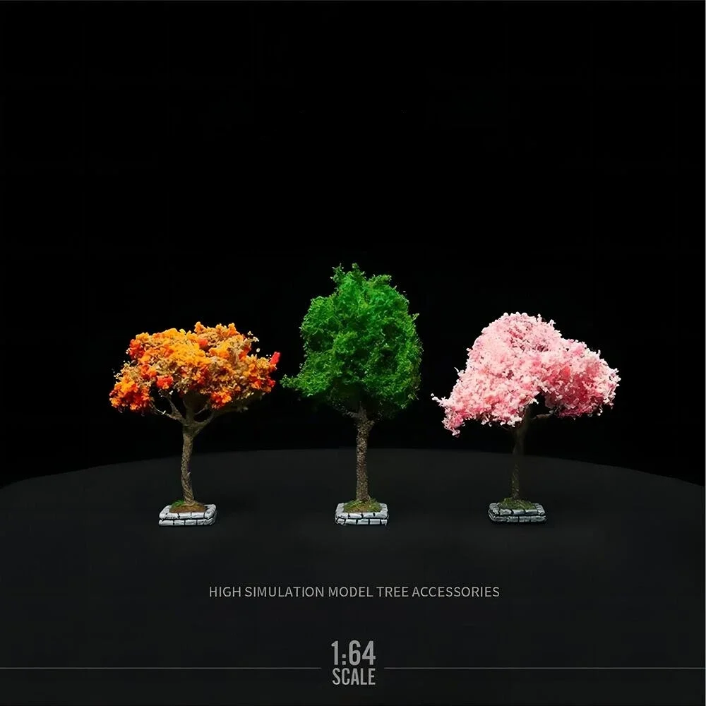 

Diorama 1:64 Scale Model City Street View Decoration Backdrop Display Tree Scene Model Toy Gift