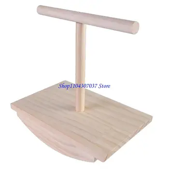 R0JD Parrots Play Platform Parrots Exercise Play Playgrounds Interactively Stand Pet Bird Healths Enhancers