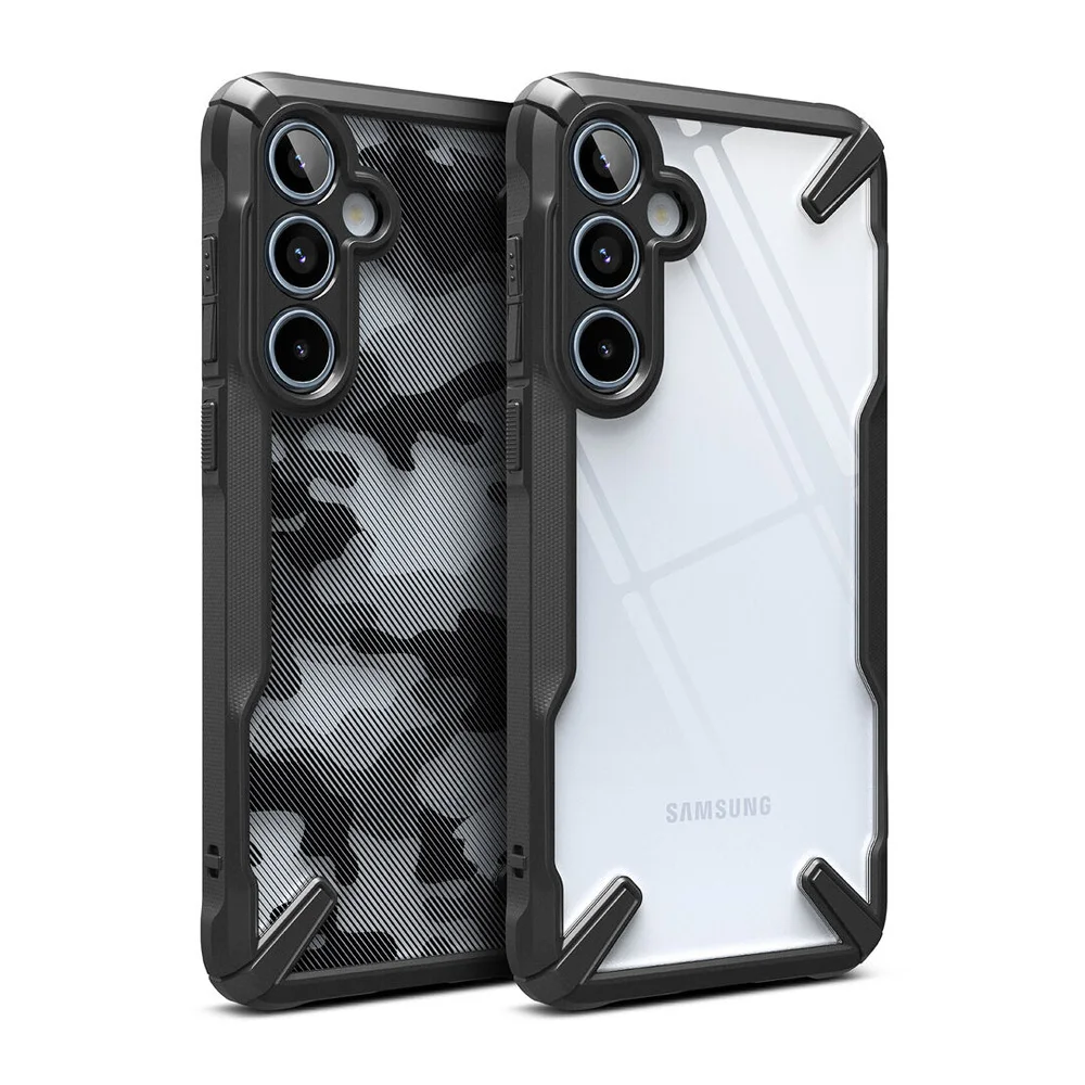 

Чехол Ringke Fusion X для Galaxy A55 5g прозрачный жесткий противоударный чехол из ТПУ с рамкой