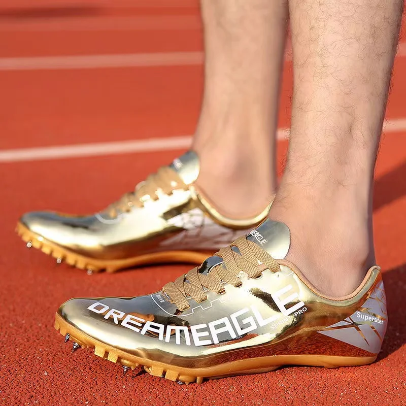 

Track Field Shoes for Men Women, 8 Spikes Sneakers, Athlete Running Training, Lightweight Racing Match, Spike Sport Shoes