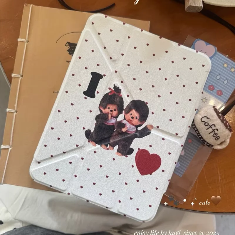 Love Heart M-Monchhichi Tablet Case - Stylish Protective Cover